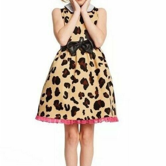 Harajuku Mini From Target Leopard Print Dress with Pink Trim - Picture 1 of 6